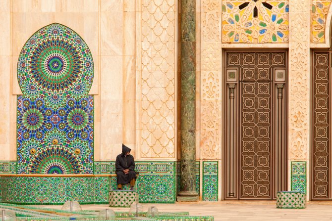 Дверь мечети Хасана II