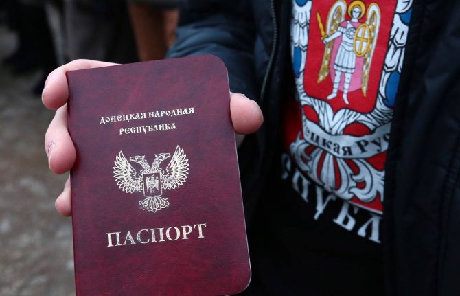 фото паспорта ДНР