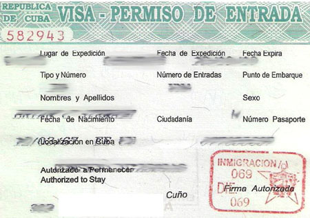 Cuban business visa