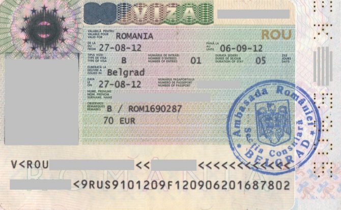 Transit visa B