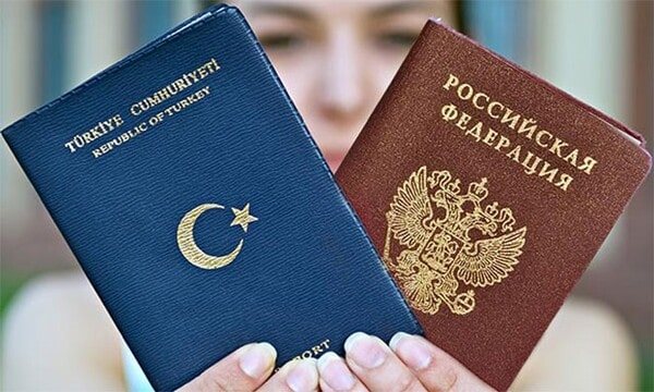 Turkish and Russian passports