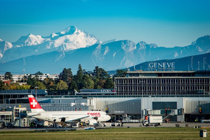 Женева, город в Швейцарии аэропорт